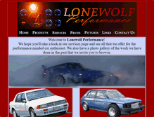 Tablet Screenshot of lonewolfperformance.com